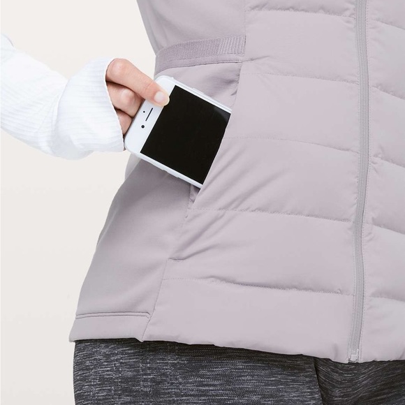 NWT Lululemon Down For It All Vest insulated puffer goose - Dark Chrome - Picture 4 of 14